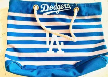 다저스 스트라이프 토트백