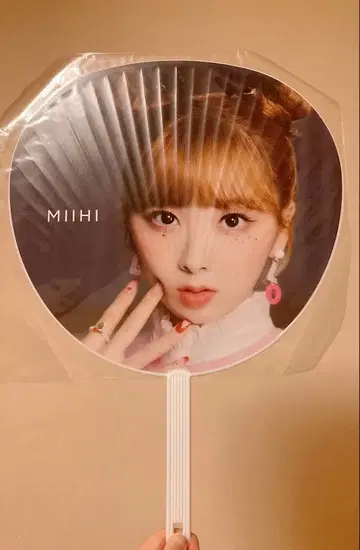 완판템 미사용 새상품 NiziU [ CLAP CLAP ] 부채 미이히