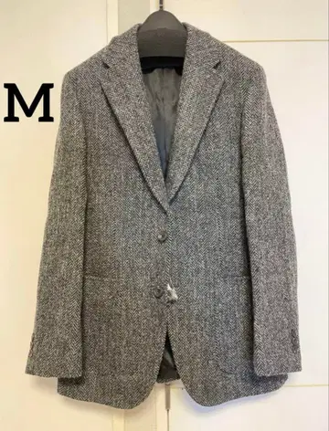 [ SALE ] 해리스 트위드 테일러드 자켓 그레이 헤링본 M