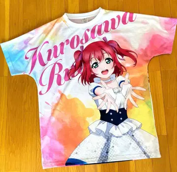 러브 라이브! 선샤인!! 풀 그래픽 T셔츠 쿠로사와 루비