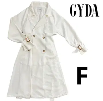 [ 당일 발송 ] GYDA 화이트 트렌치코트 F