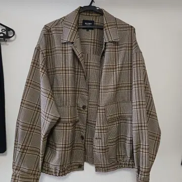 BEAMS 체크 무늬 자켓