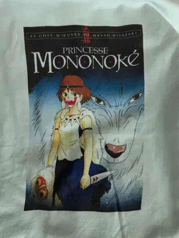 모노노케 히메 빈티지 맨투맨 구제 의류 지브리