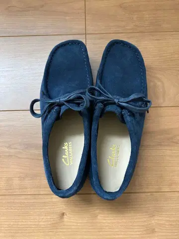 클락스 왈라비 로우컷 CLARKS 캐주얼 여성용 네이비