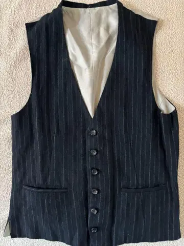 RICO 블랙 스트라이프 슬리브리스 베스트