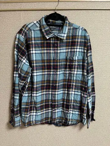 Eddie Bauer 플란넬 셔츠 블루