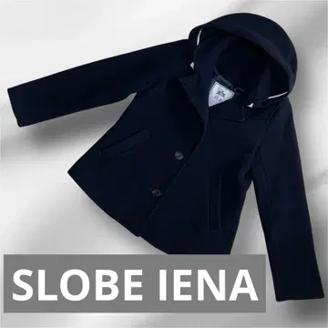 SLOBE IENA 숏코트 2way 다크 네이비 울 코트