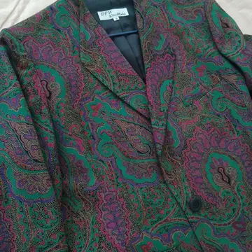 페이즐리 자켓 개성있는 예쁜 색감 디자이너