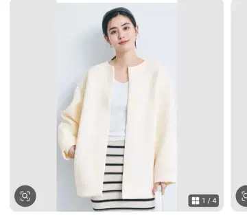 coca 파우완스 맨투맨 노카라 자켓 M