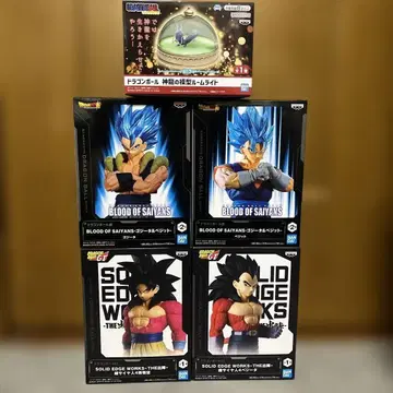 드래곤볼 피규어 룸 라이트 5점 세트