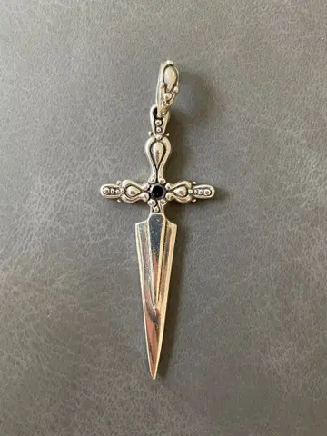 실버 925 목걸이 탑 검 디자인