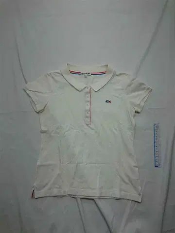 라코스테 LACOSTE 피케 셔츠 화이트 계열 여성용 40 사이즈