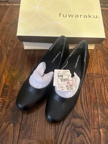 fuwaraku 블랙 펌프스 22cm