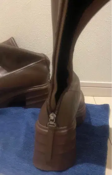 브라운 롱 부츠