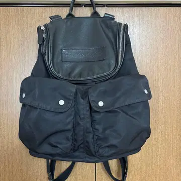 Felisi 페리지 백팩 가죽 x 나일론 블랙 백팩