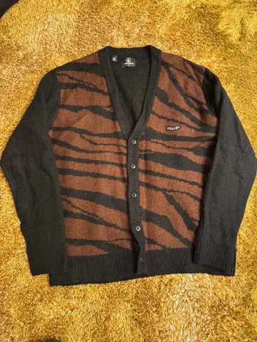 Volcom 호랑이 무늬 가디건 M 사이즈 스트릿 HIPHOP 00s