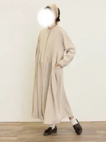 [ Cross x Linen ] 턱 원피스 [ S/M 사이즈 ]