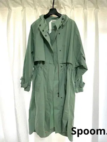 스프롬 Spom. 후드 나일론 코트 마운틴 후드티