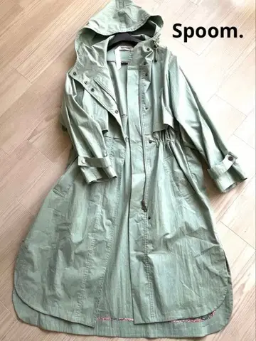 스프롬 Spom. 후드 나일론 코트 마운틴 후드티