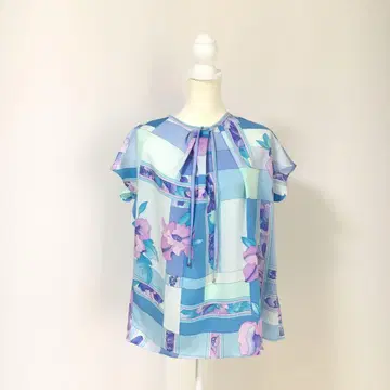 최근 새상품급 LEONARD 레오나르 튜닉 기장 블라우스 상의 42