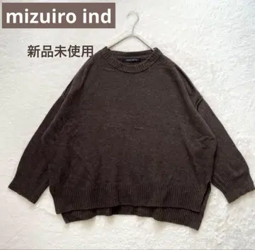 mizuiroind 크루넥 와이드 풀오버