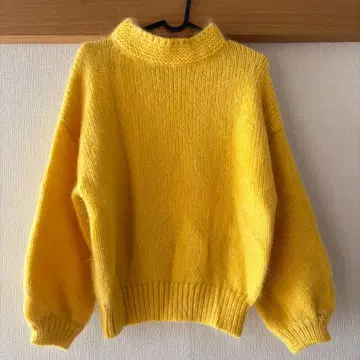 차일드우먼 벌룬 소매 니트