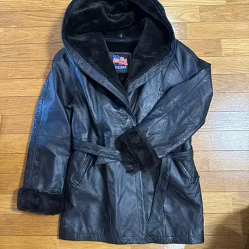 가죽 후드(무스탕) 코트