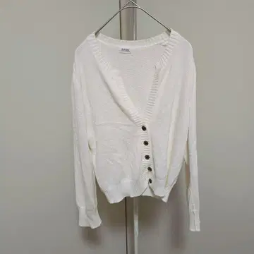 FOXEY BOUTIQUE 폭시 화이트 니트 긴팔 가디건