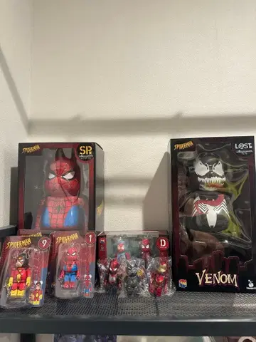 스파이더맨 베놈 베어브릭 세트