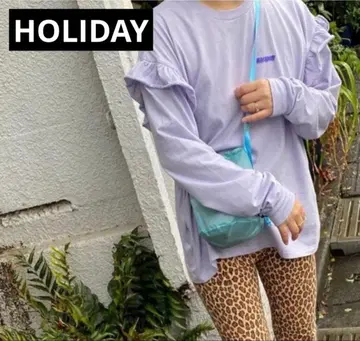 HOLIDAY SUPER FINE RUFFLE 상의 티셔츠