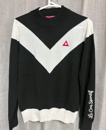 르꼬끄 스포르티브 골프 스웨터 L 블랙 화이트