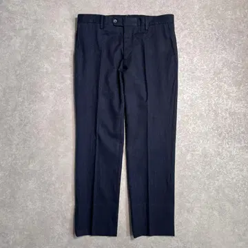 [ 새상품급 ] 라르디니 울 스트라이프 슬랙스 네이비 46