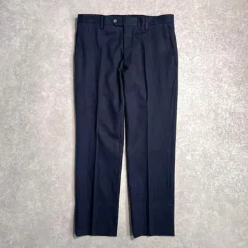 [ 새상품급 ] 라르디니 울 스트라이프 슬랙스 네이비 46