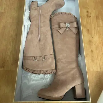 롱 부츠 핑크 베이지 로디스포토