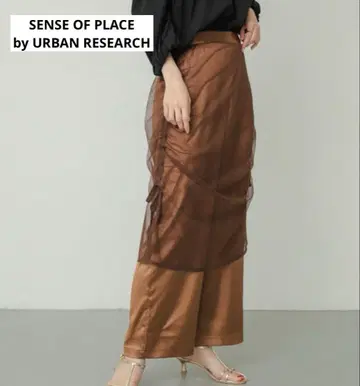 센스 오브 플레이스 바이 어반 리서치 셔링 시어 스커트 팬츠 프리