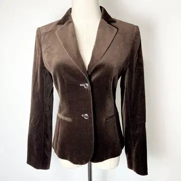 새상품급 앨리스버리 벨로아 테일러드 자켓 다크 브라운 7/S 고급