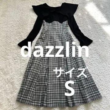 dazzlin 다즐린 빅 컬러 체크 코르셋 원피스