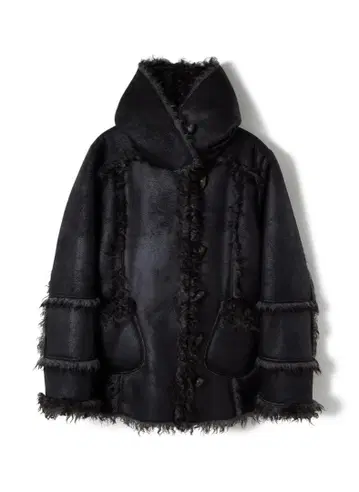 perverze PERVERZE 퍼버즈 테디 코트 블랙