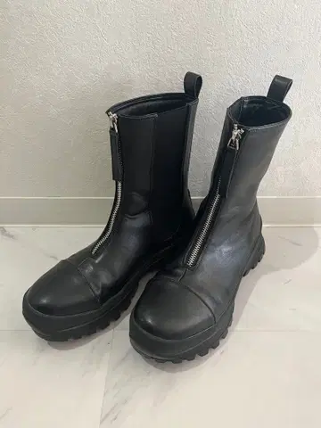 crie conforto 프론트 ZIP 청키 밑창 부츠