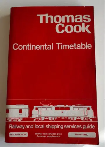 초레어 Thomas Cook 토마스 쿠크 시간표 1983년 3월