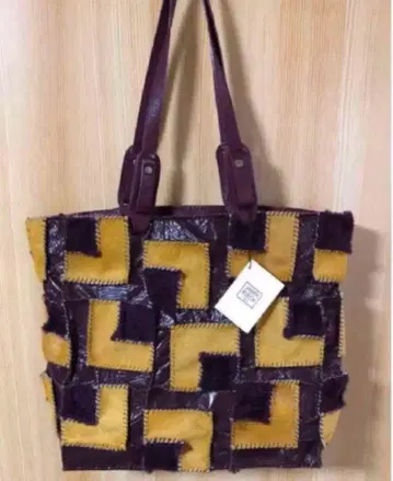 자망퓌에슈 가죽 패치워크 토트백 미사용 새상품