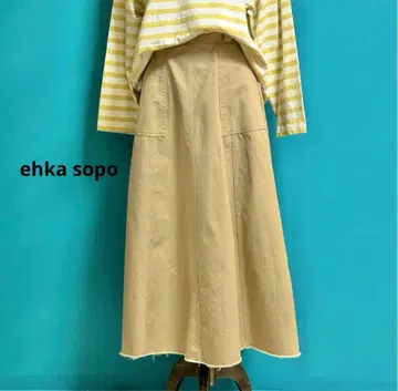 컨디션 최상 ehka sopo 에카 소포 롱 플레어 스커트
