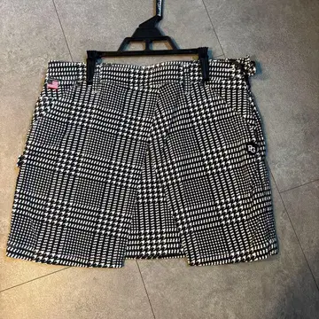 하운드 투스 패턴 여성용 스커트
