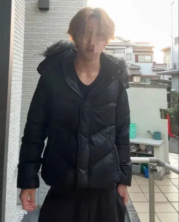 archive swag 퍼 다운 블랙 퍼 (실버) 드로 코드 포함