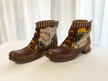 JUCO. 주코 멀티 컬러 하이컷 부츠 브라운