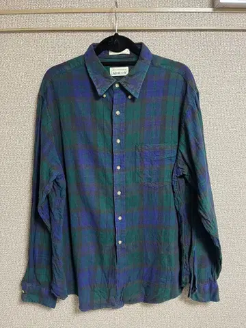 ARROW 체크 무늬 플란넬 셔츠 XL