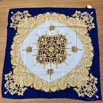 ANNE KLEIN 장식용 실크 대형 스카프 86cm