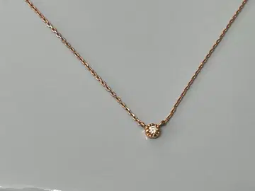 ete K10 0.02ct 목걸이 핑크 골드