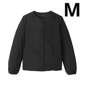 무인양품 경량 다운 포켓터블 노카라 자켓