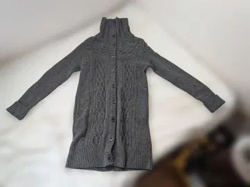 CARA O CRUZ 캐릭터 오스 롱 가디건 차콜 그레이 9호